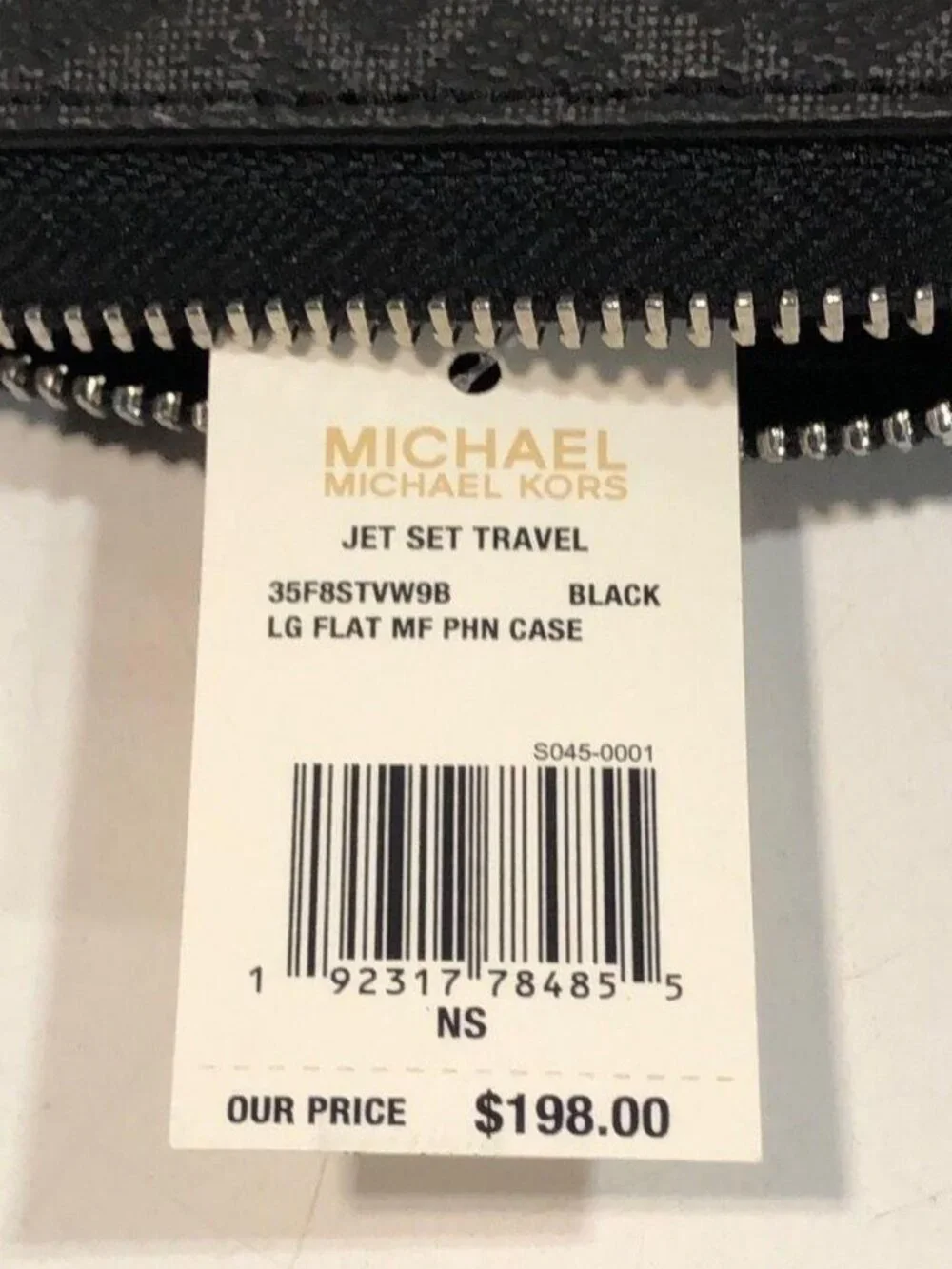 Michael Kors Large Continental Wallet Black PVC Leather